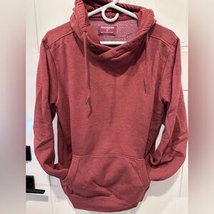 Express Maroon Fleece Hoodie